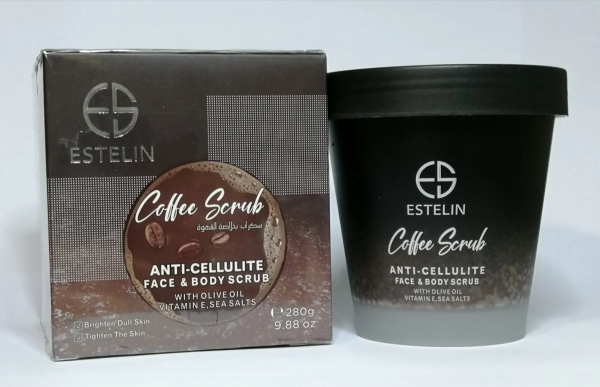 Estelin Anti-Cellulite Face & Body Coffee Scrub